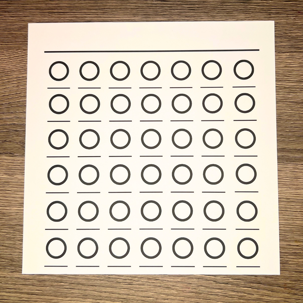 Color Keeper – Blank Swatch Expansion Sheet for Wook Books Ohuhu Swatch Kit