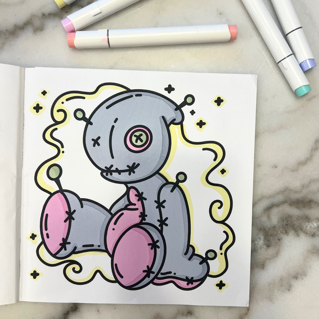 Picked For You! 3 Book Coloring Bundle with 8 Mystery Ohuhu Alcohol Markers by Wook Books