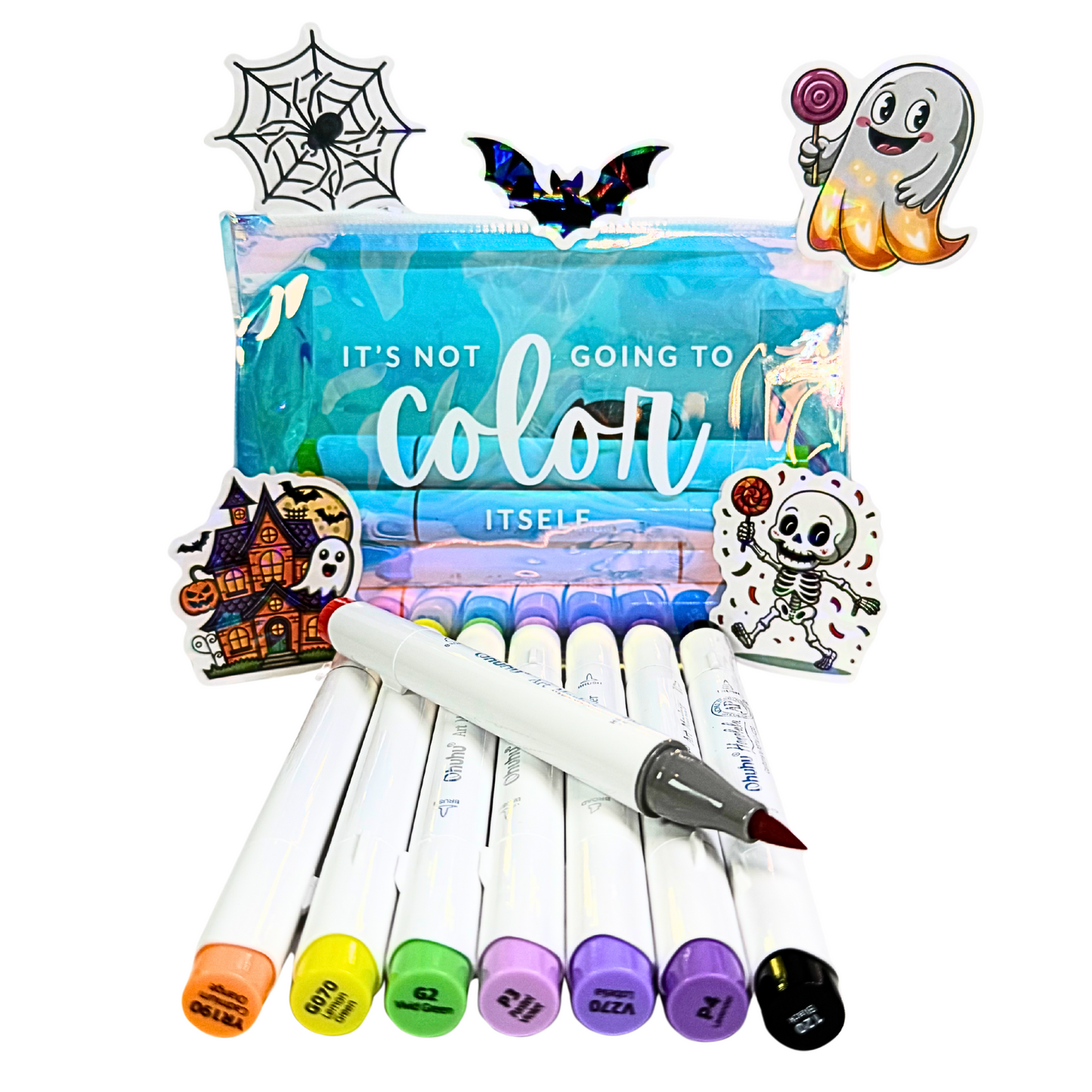 Ohuhu Honolulu Limited Edition Halloween Palette in Wook Book Sassy Bag
