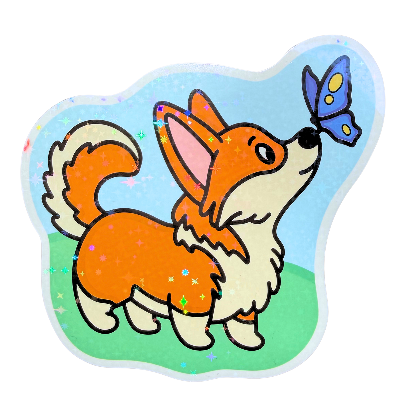 012 Corgi Holographic Jumbo Sticker