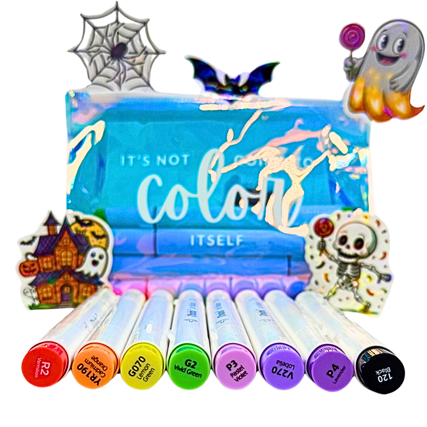 Ohuhu Honolulu Limited Edition Halloween Palette in Wook Book Sassy Bag