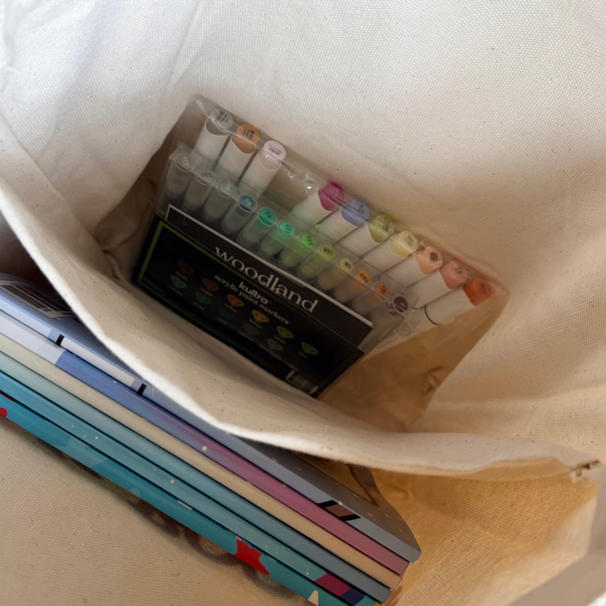Wook Books Coloring Experience Canvas Tote