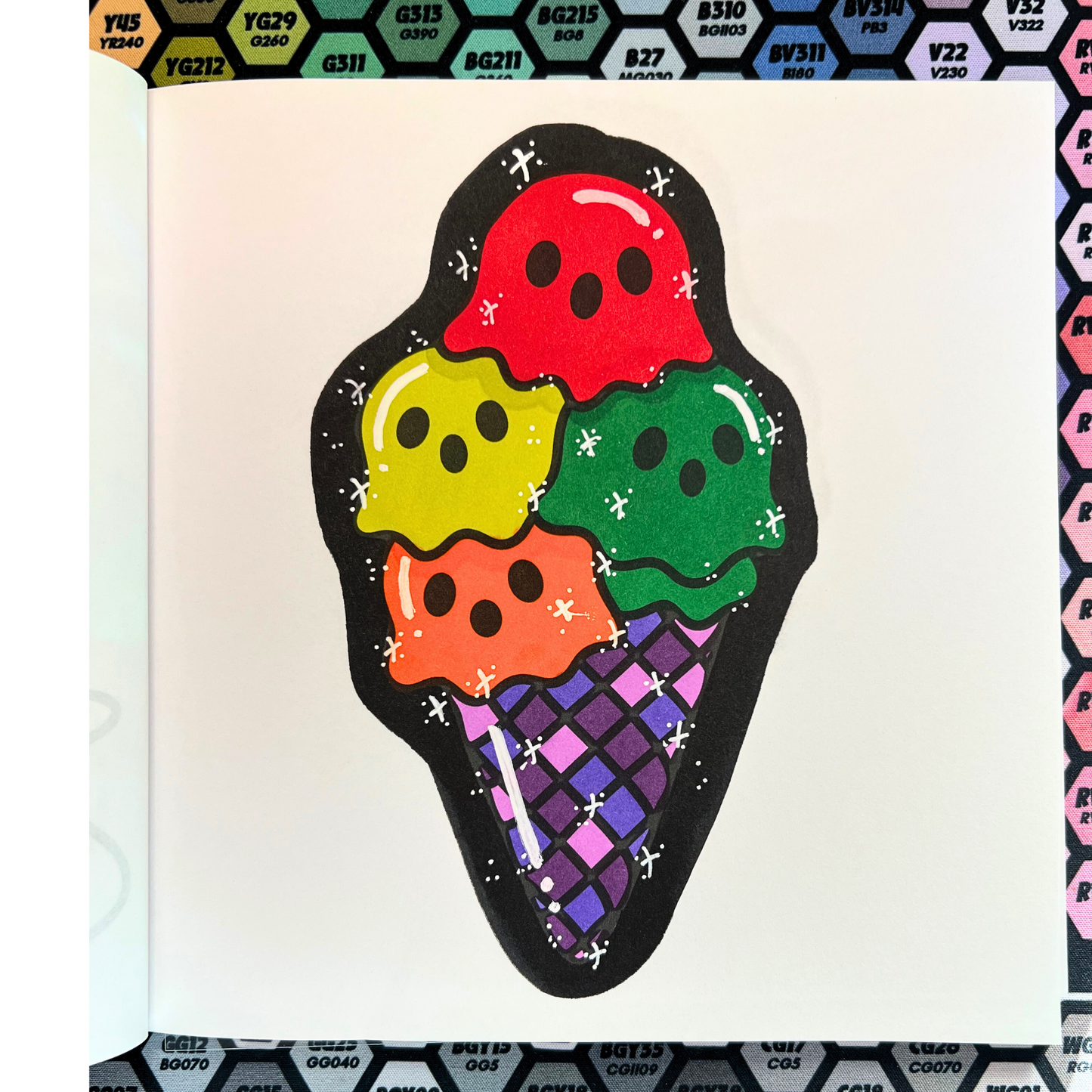 Ohuhu Honolulu Limited Edition Halloween Palette in Wook Book Sassy Bag