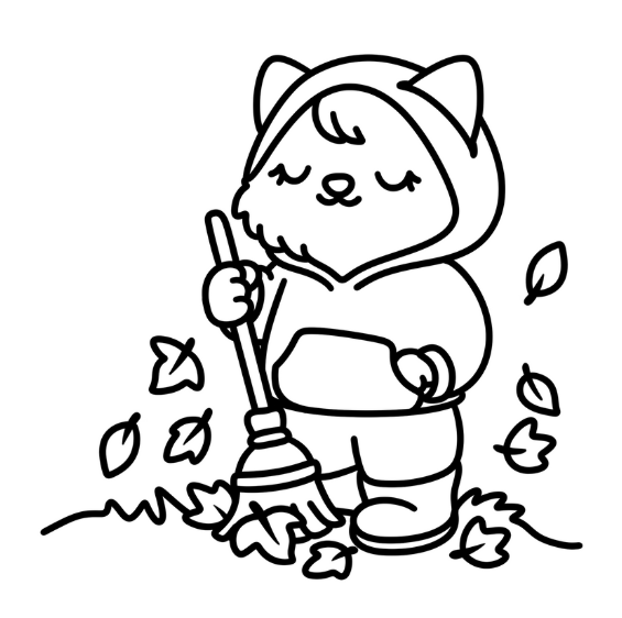 Cozy Fall Dayz Coloring Book & Reusable Protective Sheet