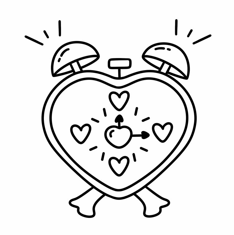 Candy Hearts Coloring Book & Reusable Protective Sheet