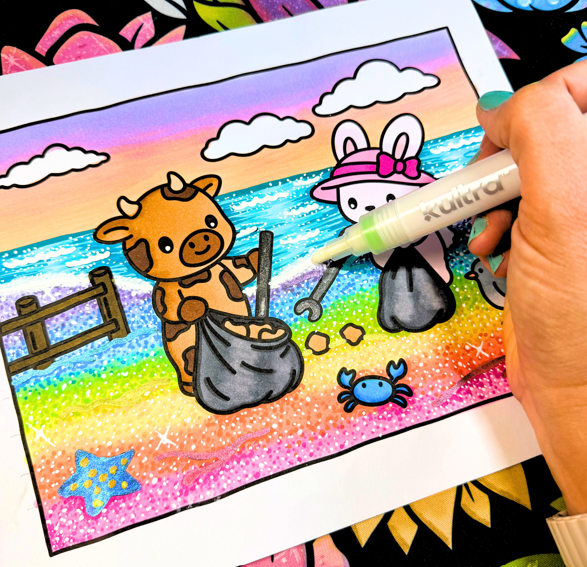 Sunset to Sea Premium Coloring Book