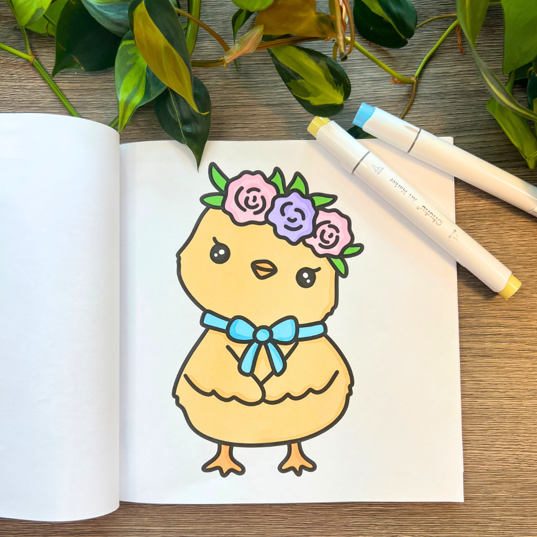 Picked For You! 2 Book Coloring Bundle with 8 Mystery Ohuhu Alcohol Markers by Wook Books