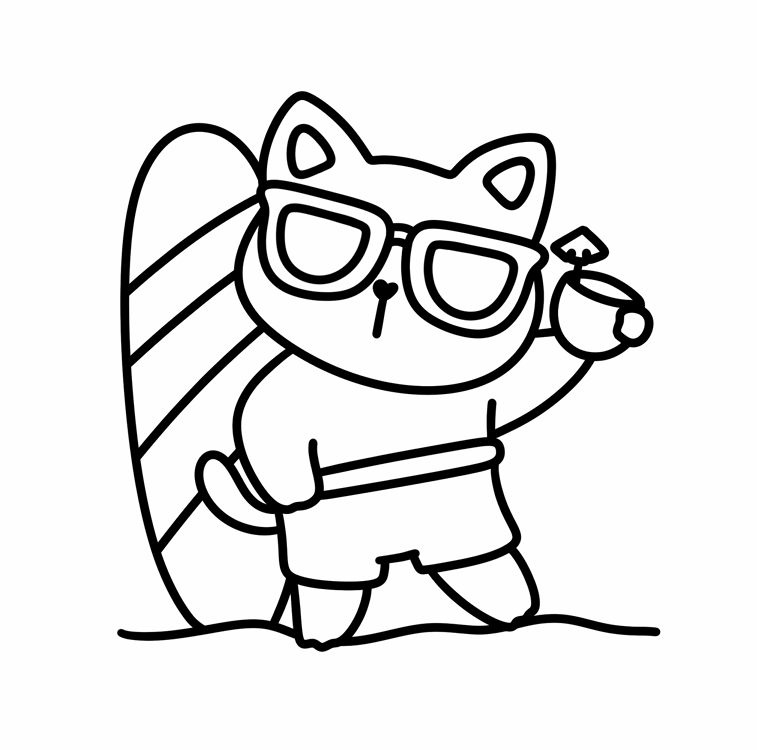 Summer Dayz Coloring Book & Reusable Protective Sheet
