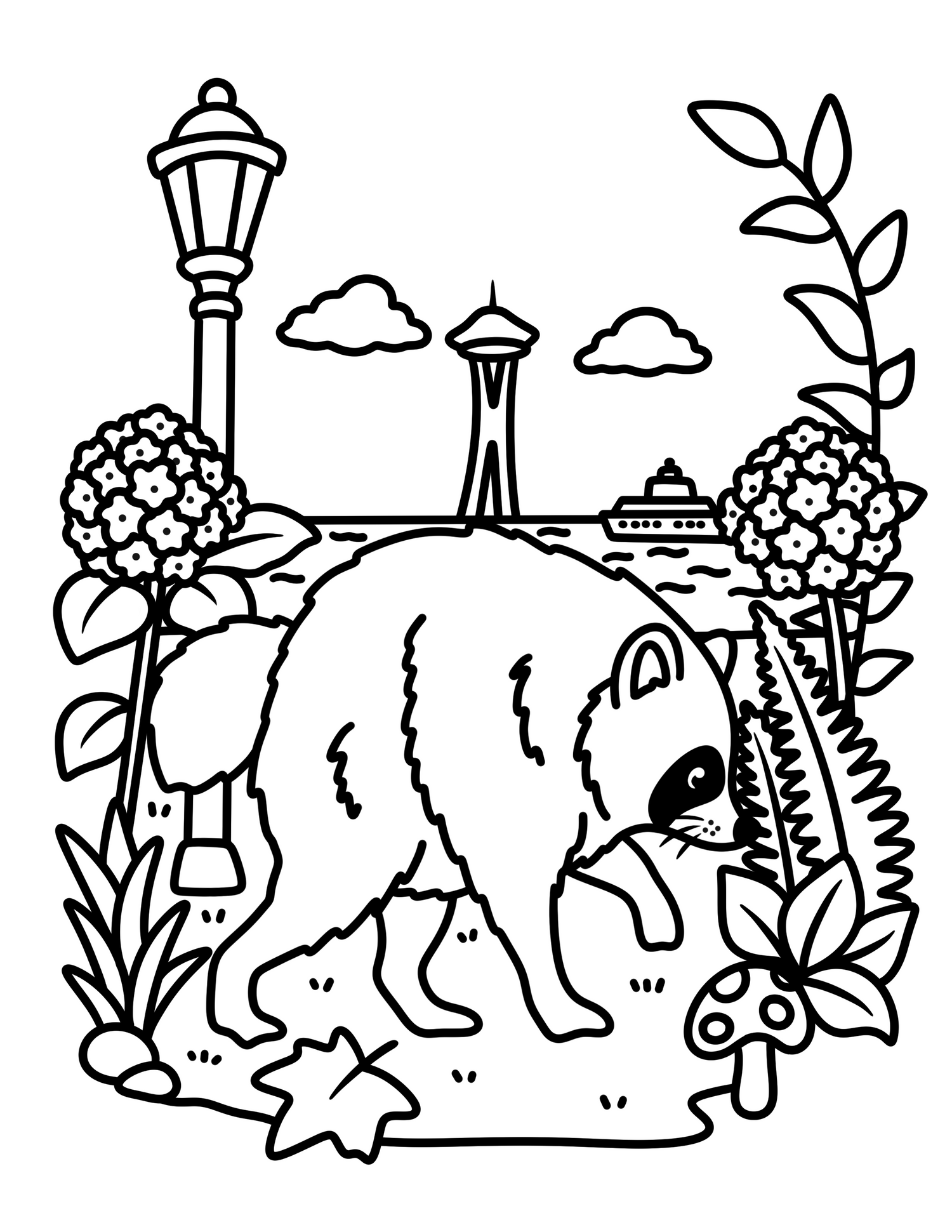 Printable Digital Download Coloring Pages