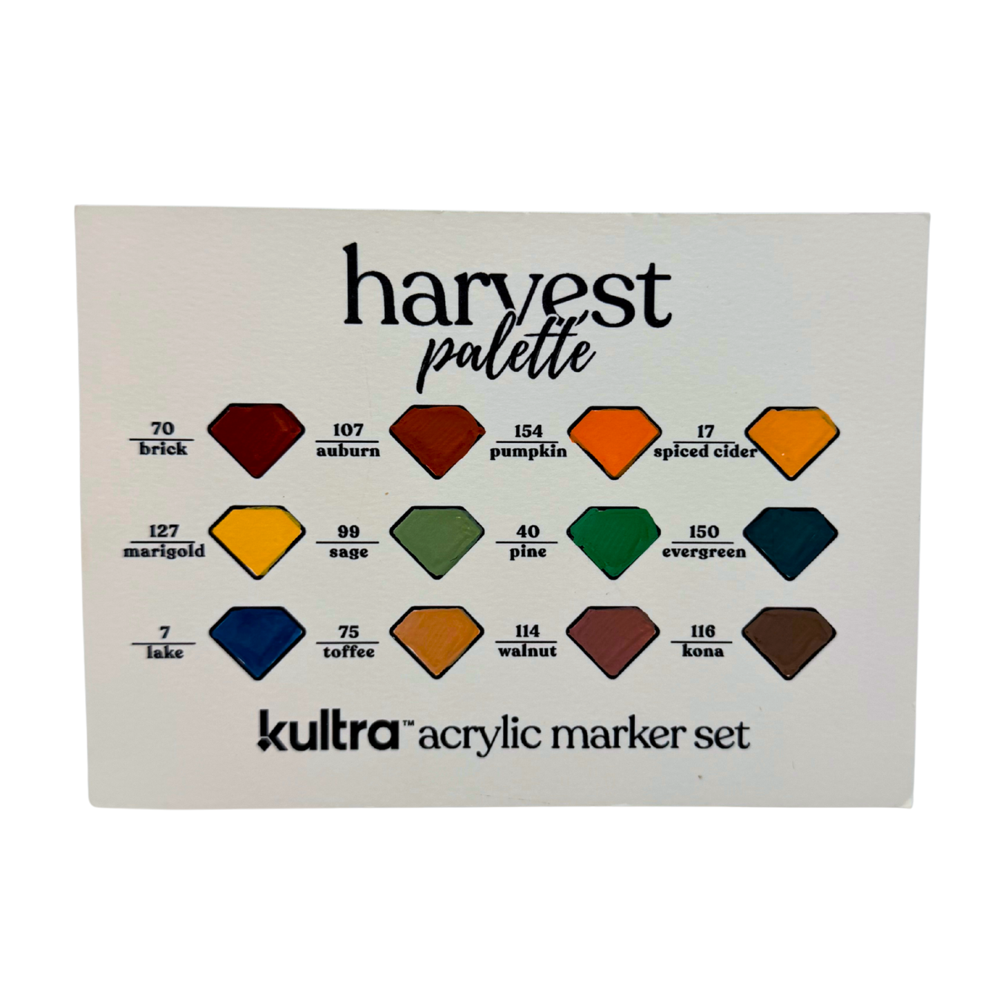 Kultra Brush Tip Acrylic Paint Markers – 12 Pack
