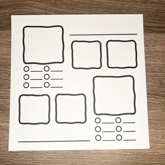 Pattern Keeper – Practice & Reference Expansion Sheet for Wook Books Ohuhu Swatch Kit Insert