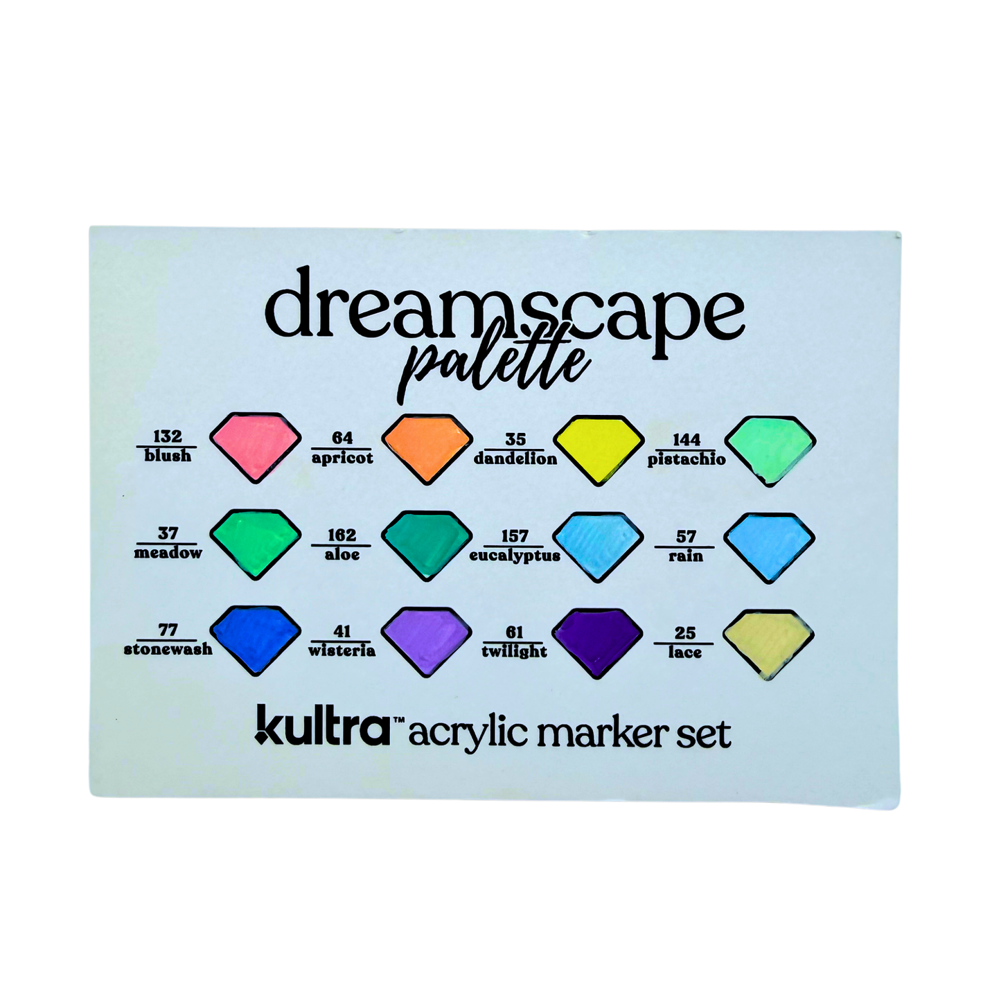 Kultra Brush Tip Acrylic Paint Markers – 12 Pack