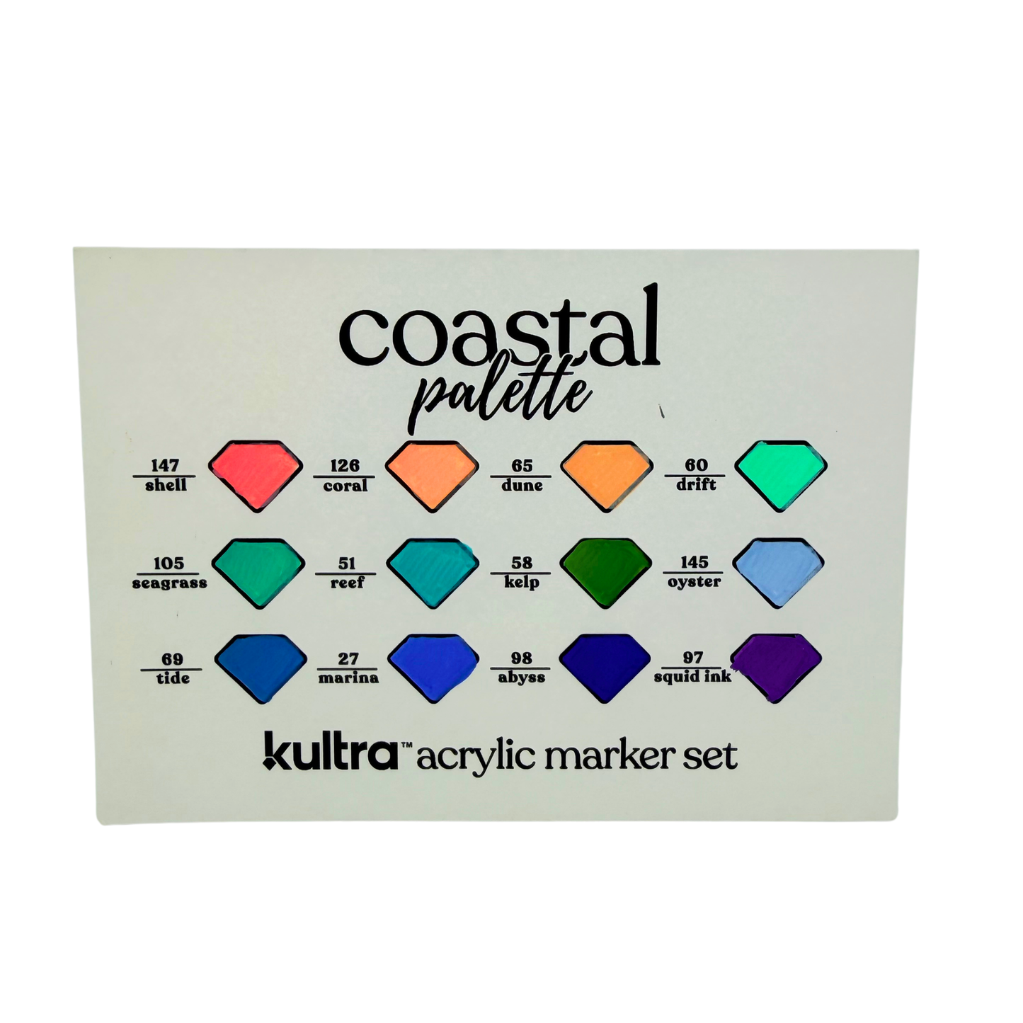Kultra Brush Tip Acrylic Paint Markers – 12 Pack
