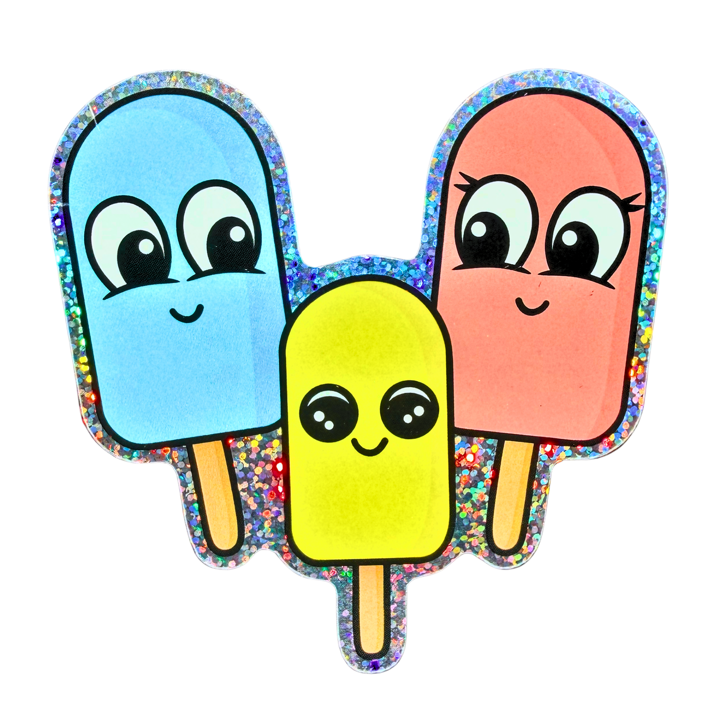 017 Popsicle Family Holographic Jumbo Sticker