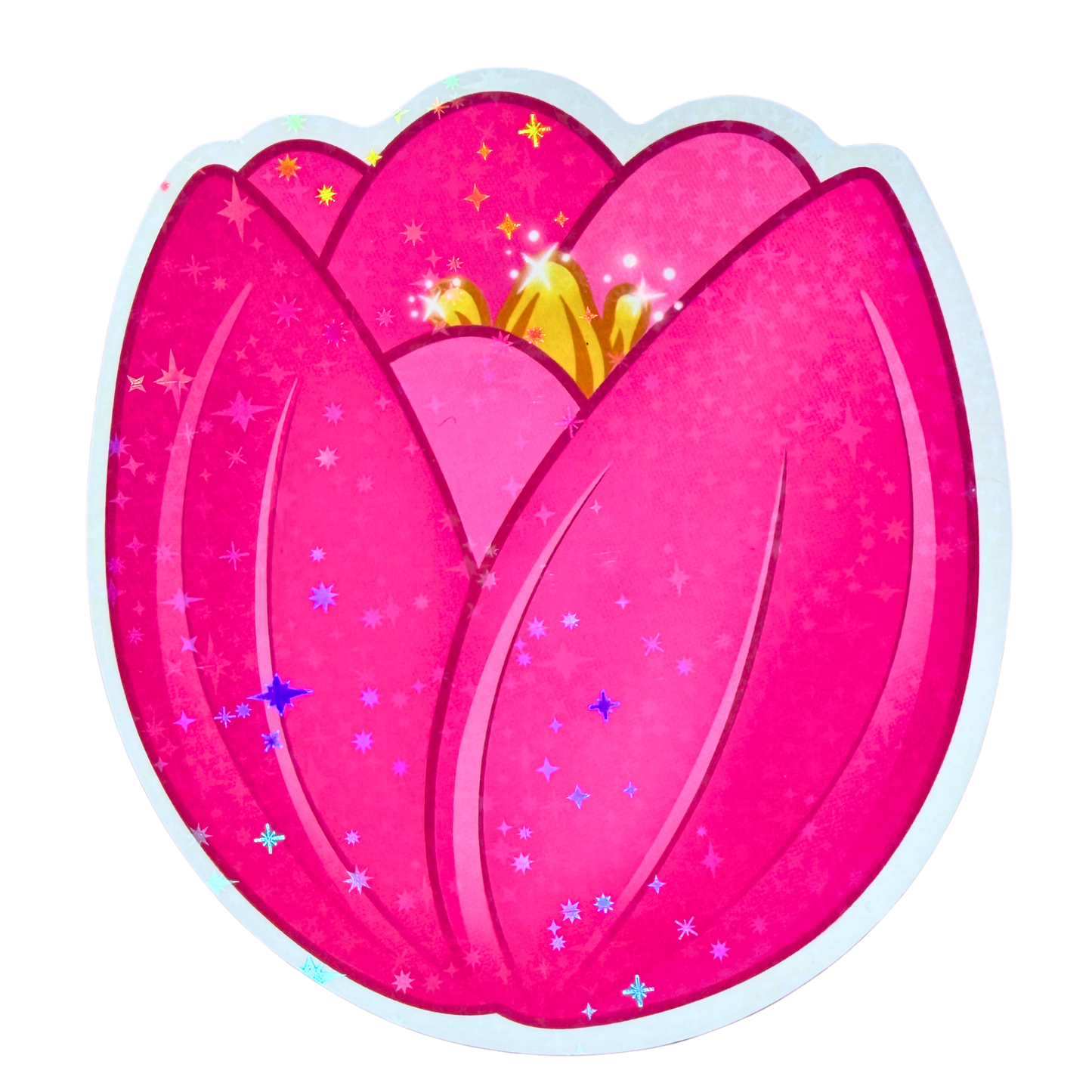 005 Tulip Holographic Jumbo Sticker
