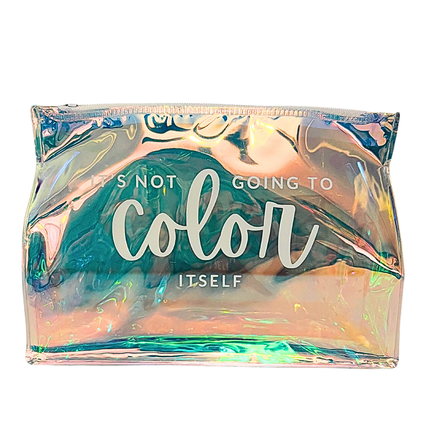 Sassy Holographic Marker Bag with Zipper