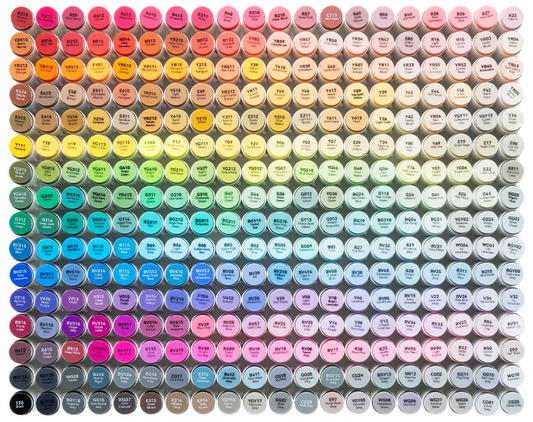 4-Pack Build Your Own Palette of Ohuhu Honolulu Dual Tips Alcohol Markers