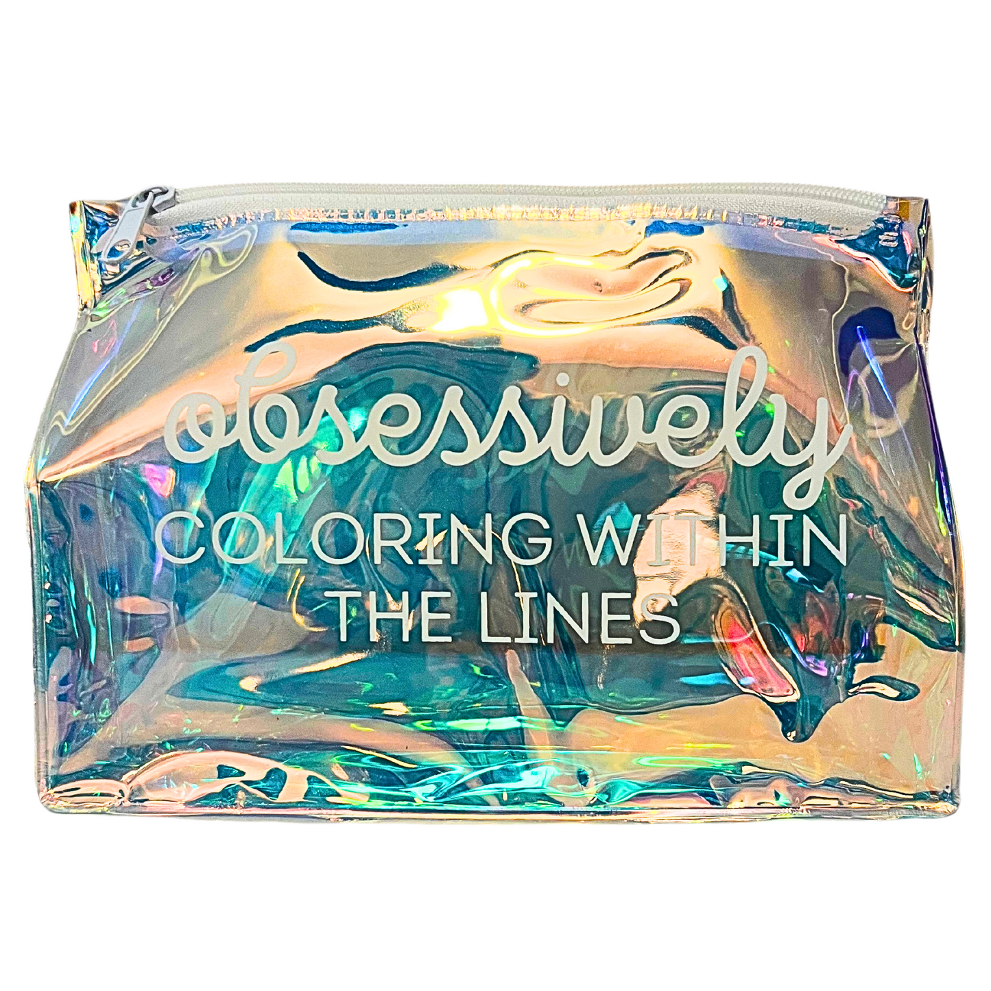 Sassy Holographic Marker Bag with Zipper