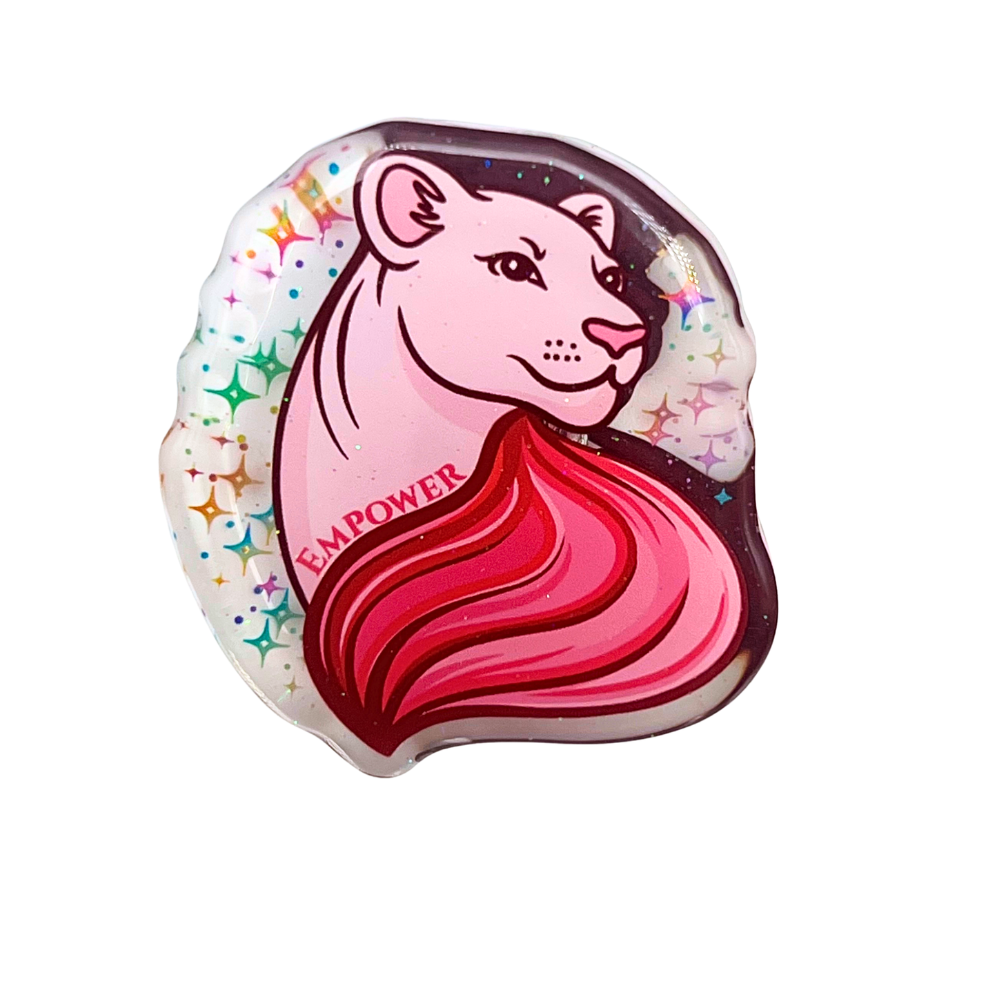 Acrylic Page Clip with Glitter Overlay by Wook Books
