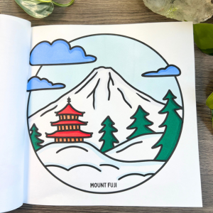 Passport Series: Japan Coloring Book & Reusable Protective Sheet