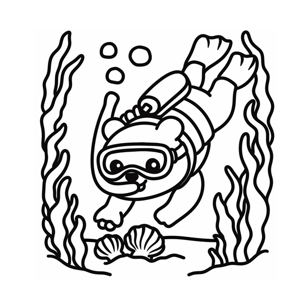 Vacation Dayz Bold and Easy Coloring Book