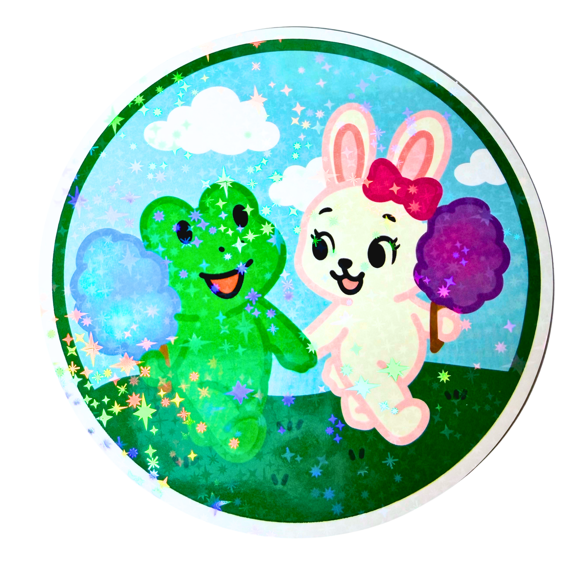 041 Cotton Candy Walk Day Holographic Jumbo Sticker