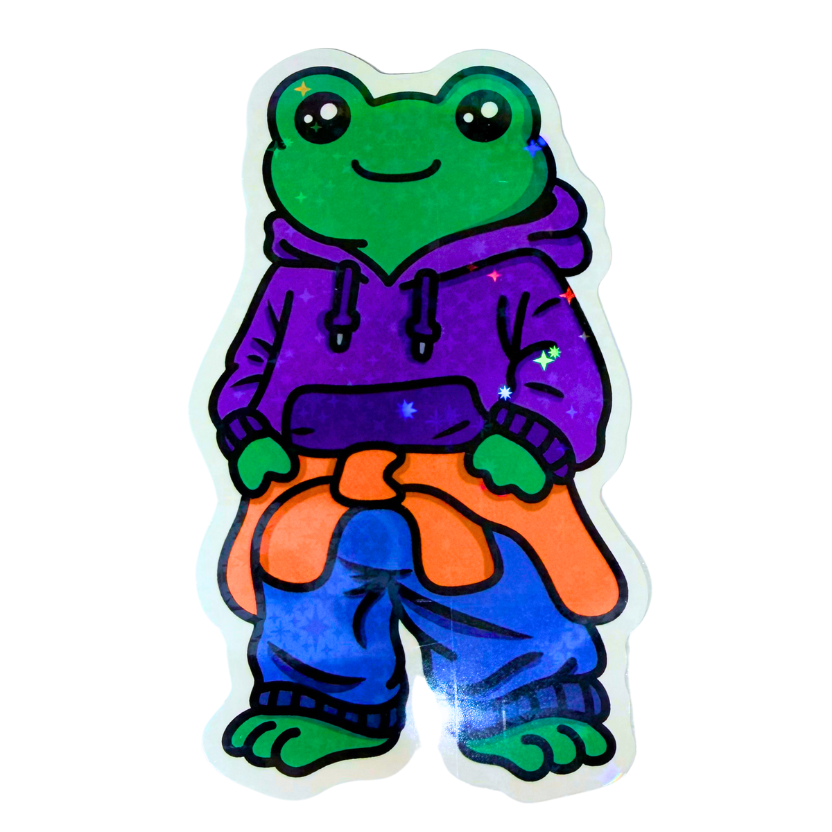 044 Throwback 90's Freddy Holographic Jumbo Sticker