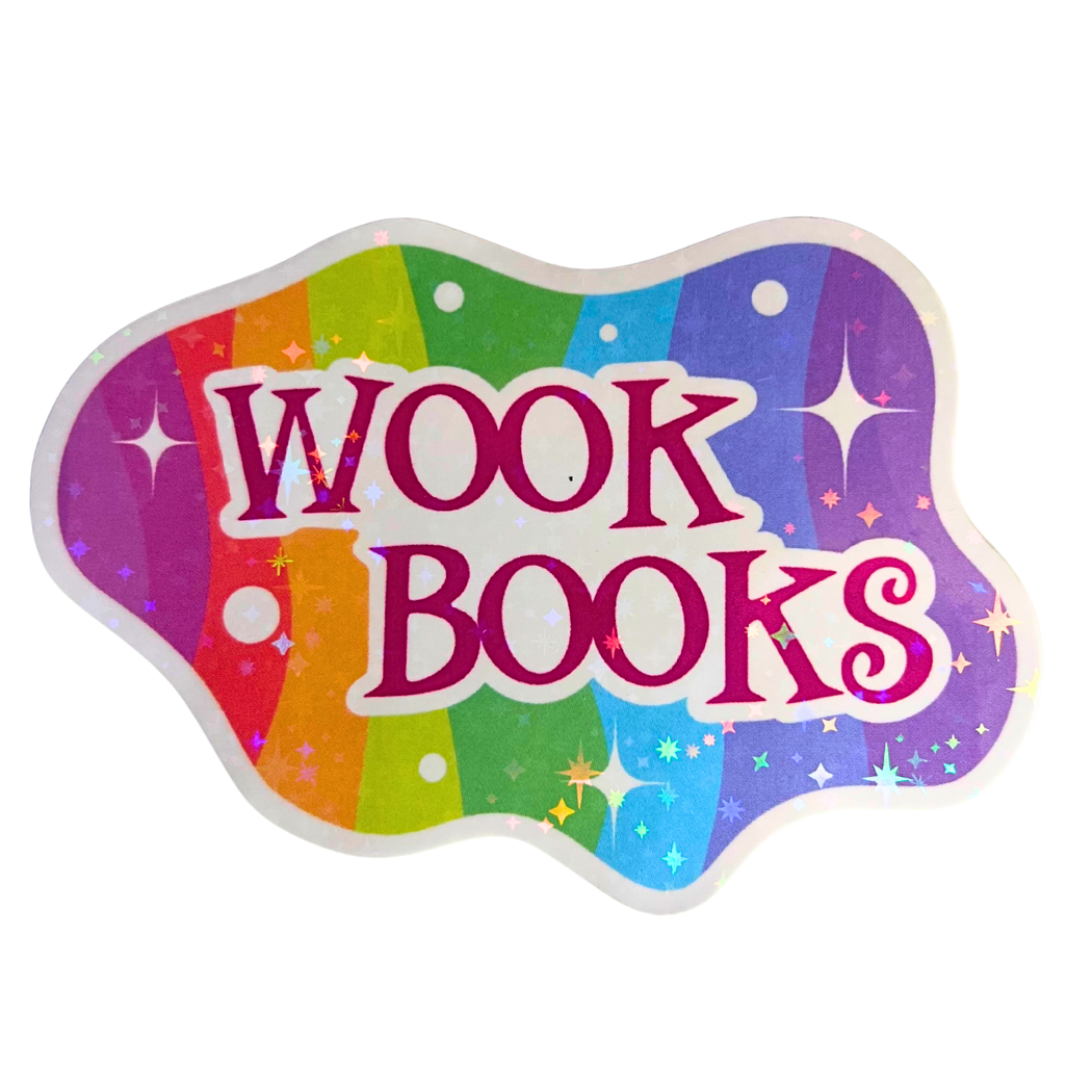 Wook Books Holographic Jumbo Sticker