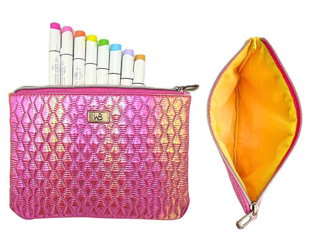 Wook Books Mermaid Marker Bag + 8 Pack Ohuhu Alcohol Markers | Curated Color Palette Set