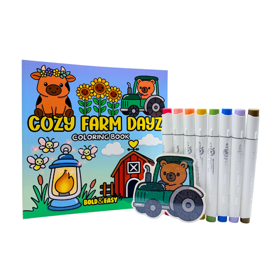 Cozy Farm Dayz – Curated Coloring Bundle