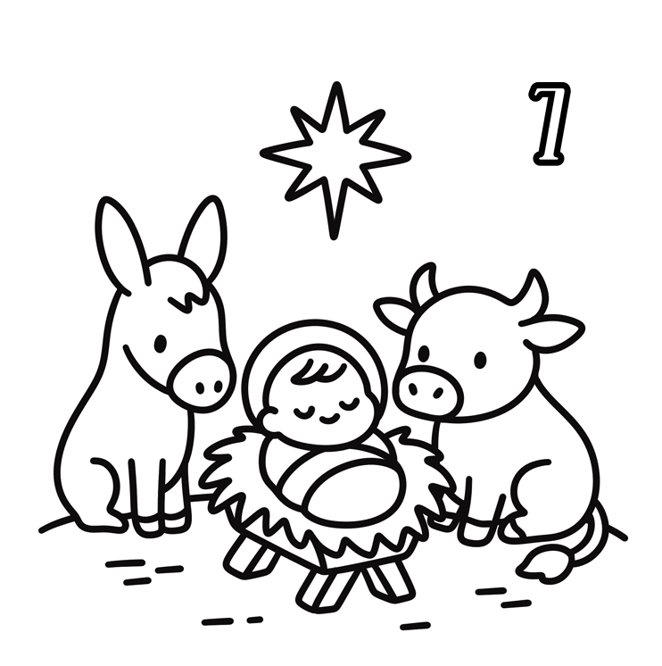 Advent Christmas Around the World Coloring Book & Reusable Protective Sheet