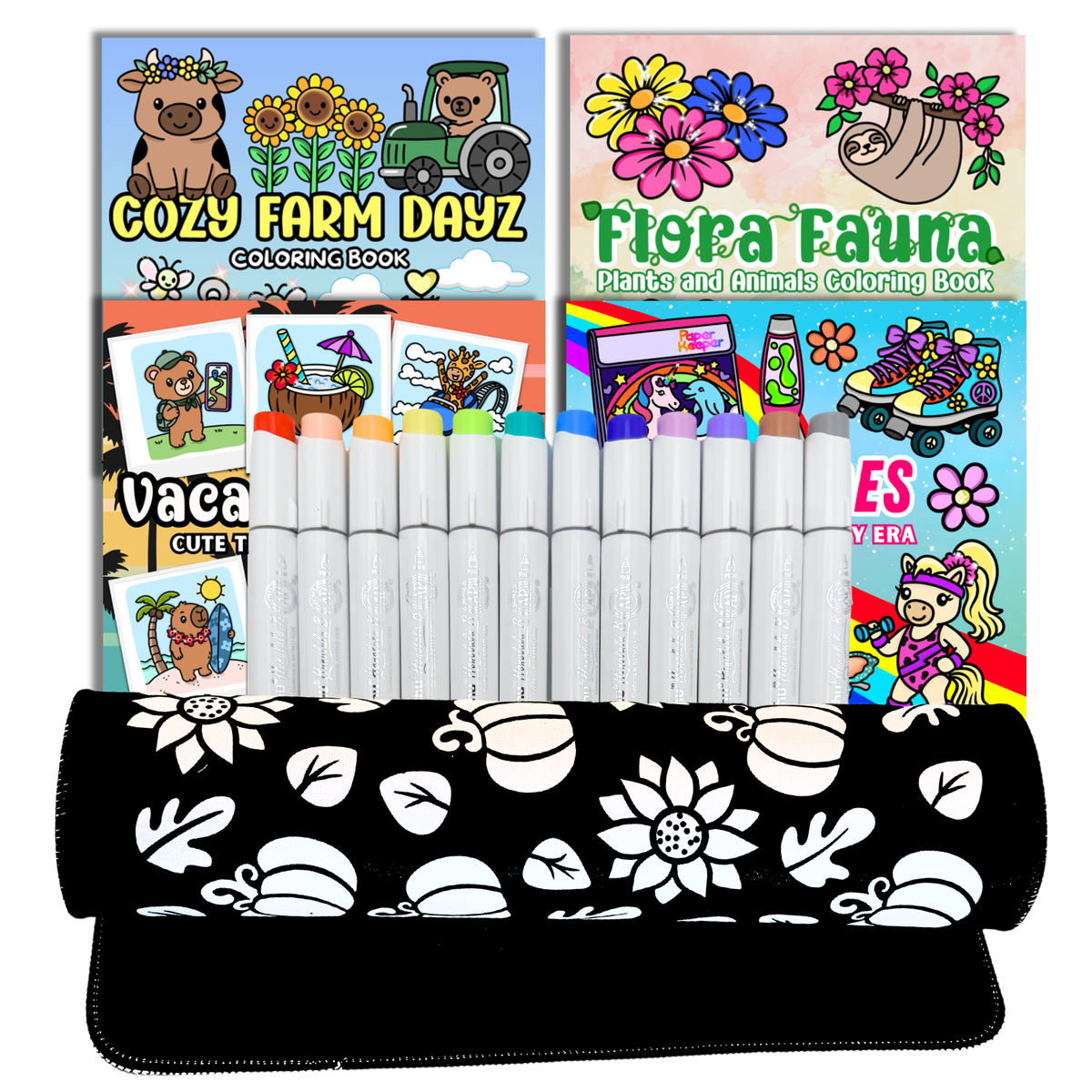 Coloring Mat & Book Bundle – The Complete Wook Books Coloring Experience!
