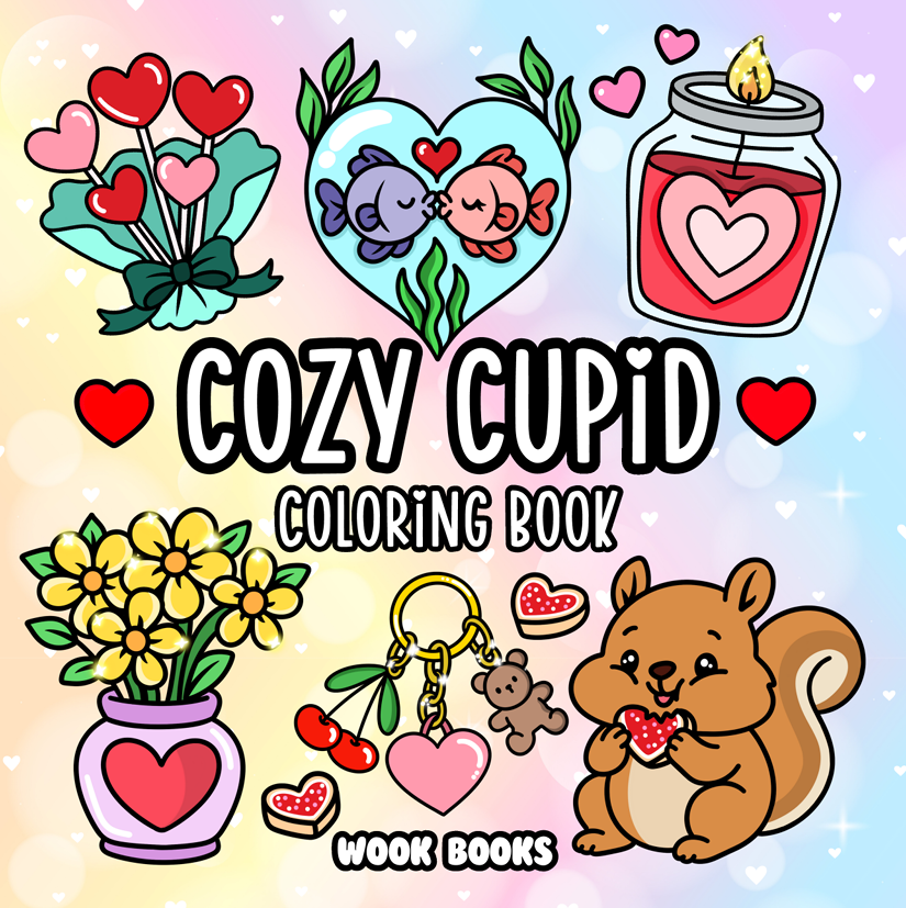 Cozy Cupid Bold and Easy Coloring Book