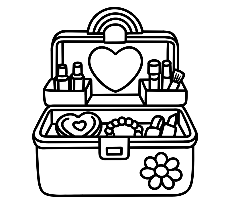 Decades Bold and Easy Coloring Book