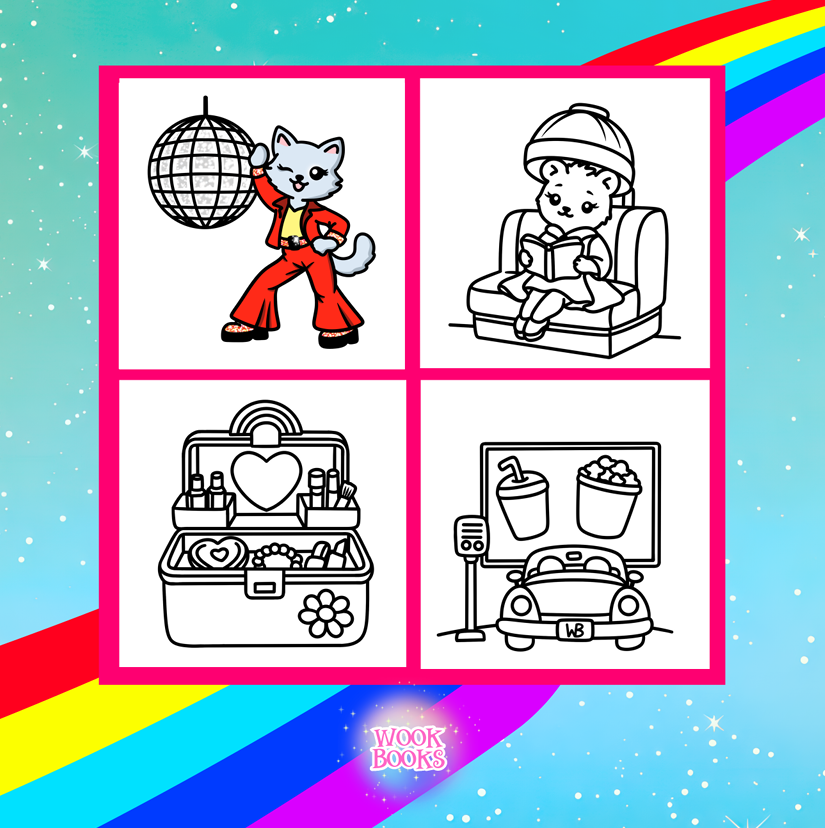 Decades Bold and Easy Coloring Book