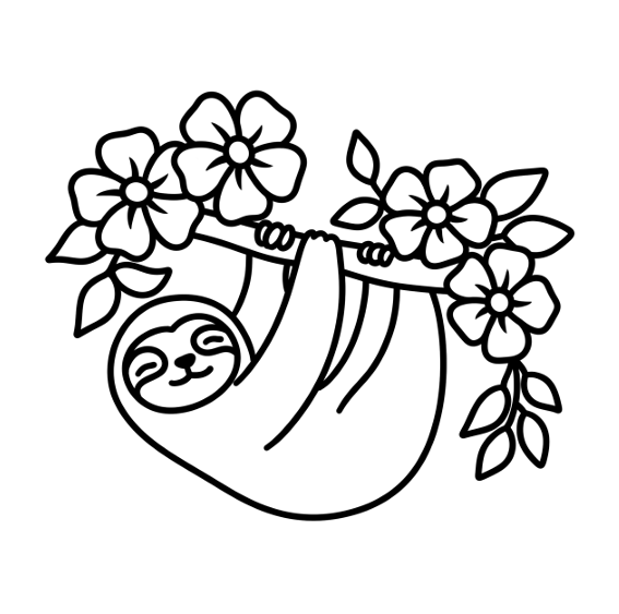 Flora Fauna Bold and Easy Coloring Book