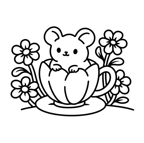 Flora Fauna Bold and Easy Coloring Book