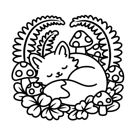 Flora Fauna Bold and Easy Coloring Book