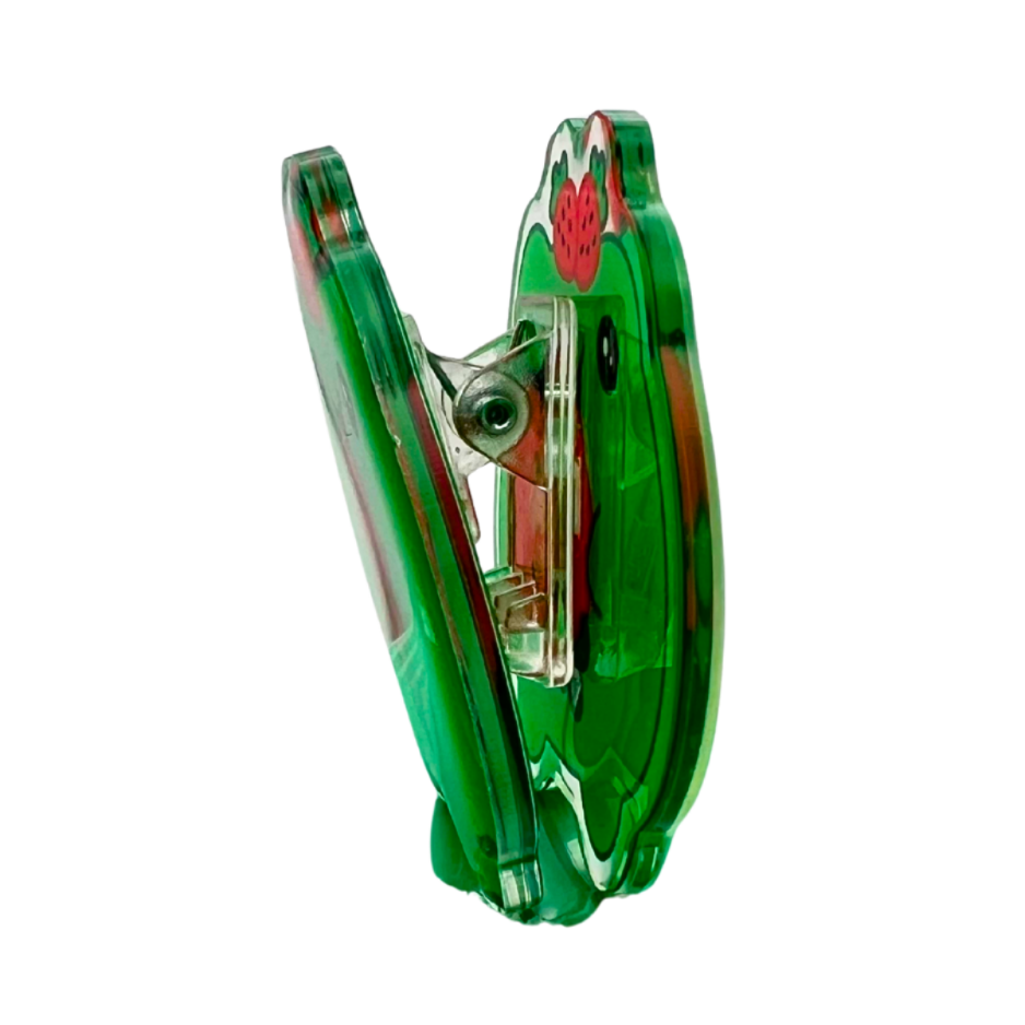 Acrylic Page Clip with Glitter Overlay, Freddy the Frog by Wook Books