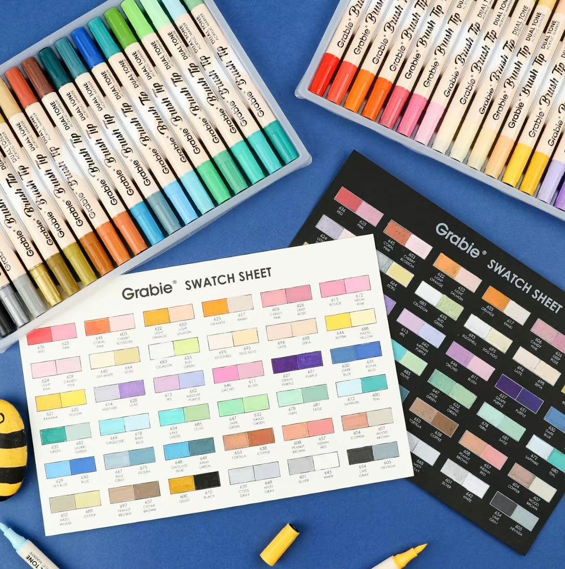 Grabie Dual Tip Acrylic Marker Set of 36