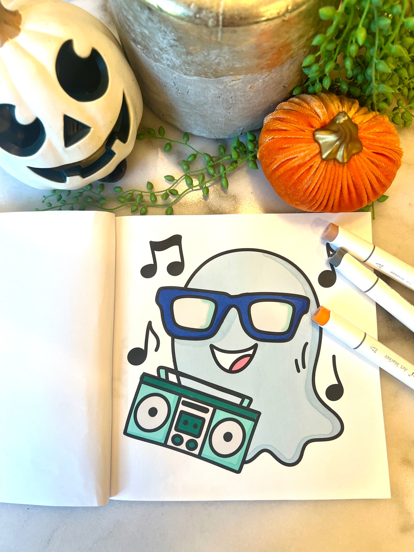 Picked For You! 2 Book Coloring Bundle with 8 Mystery Ohuhu Alcohol Markers by Wook Books