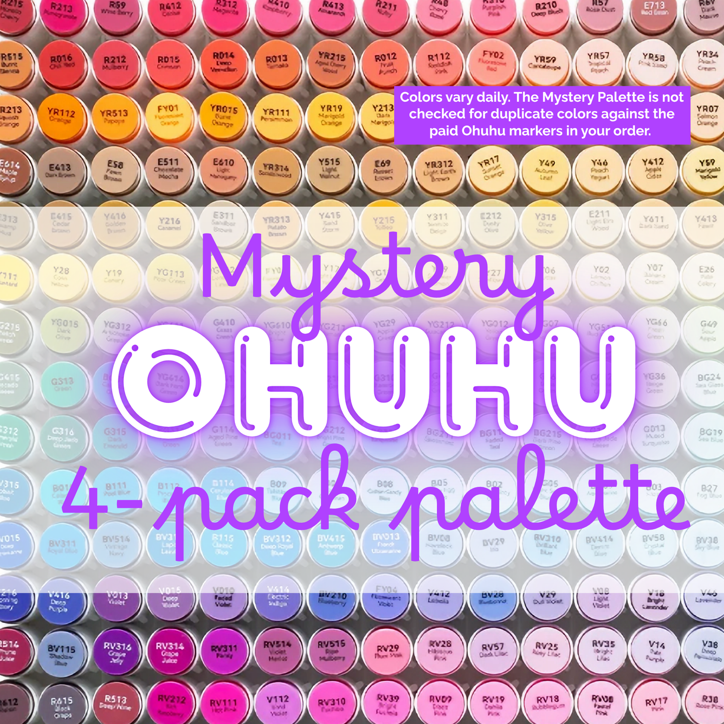 Today's Mystery 4PK Ohuhu Palette (FREE BONUS)