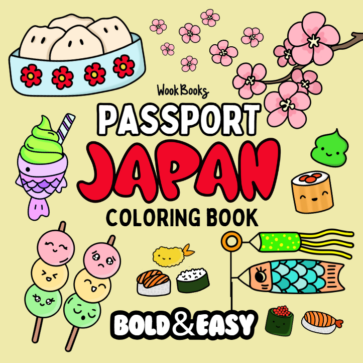 Passport Series: Japan Coloring Book & Reusable Protective Sheet