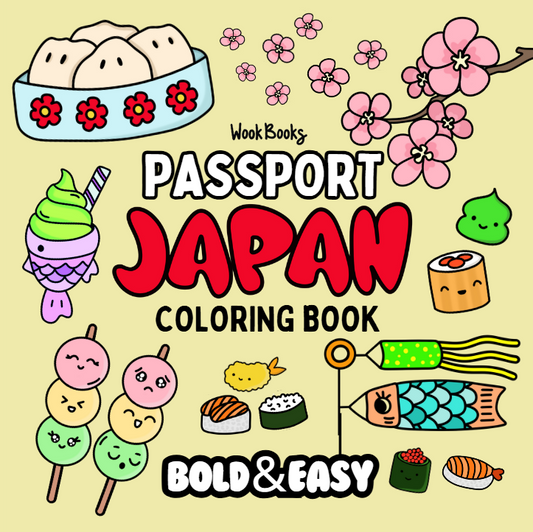 Passport Series: Japan Coloring Book & Reusable Protective Sheet