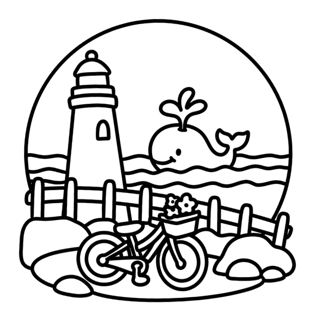 Road Trip USA Coloring Book & Reusable Protective Sheet by Wook Books
