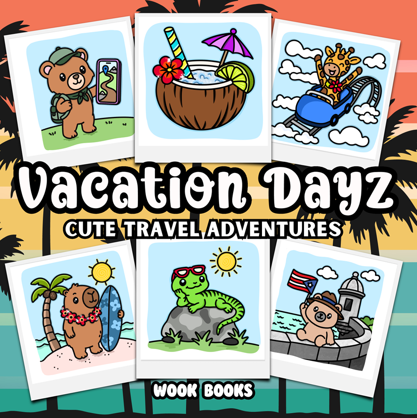 Vacation Dayz Bold and Easy Coloring Book