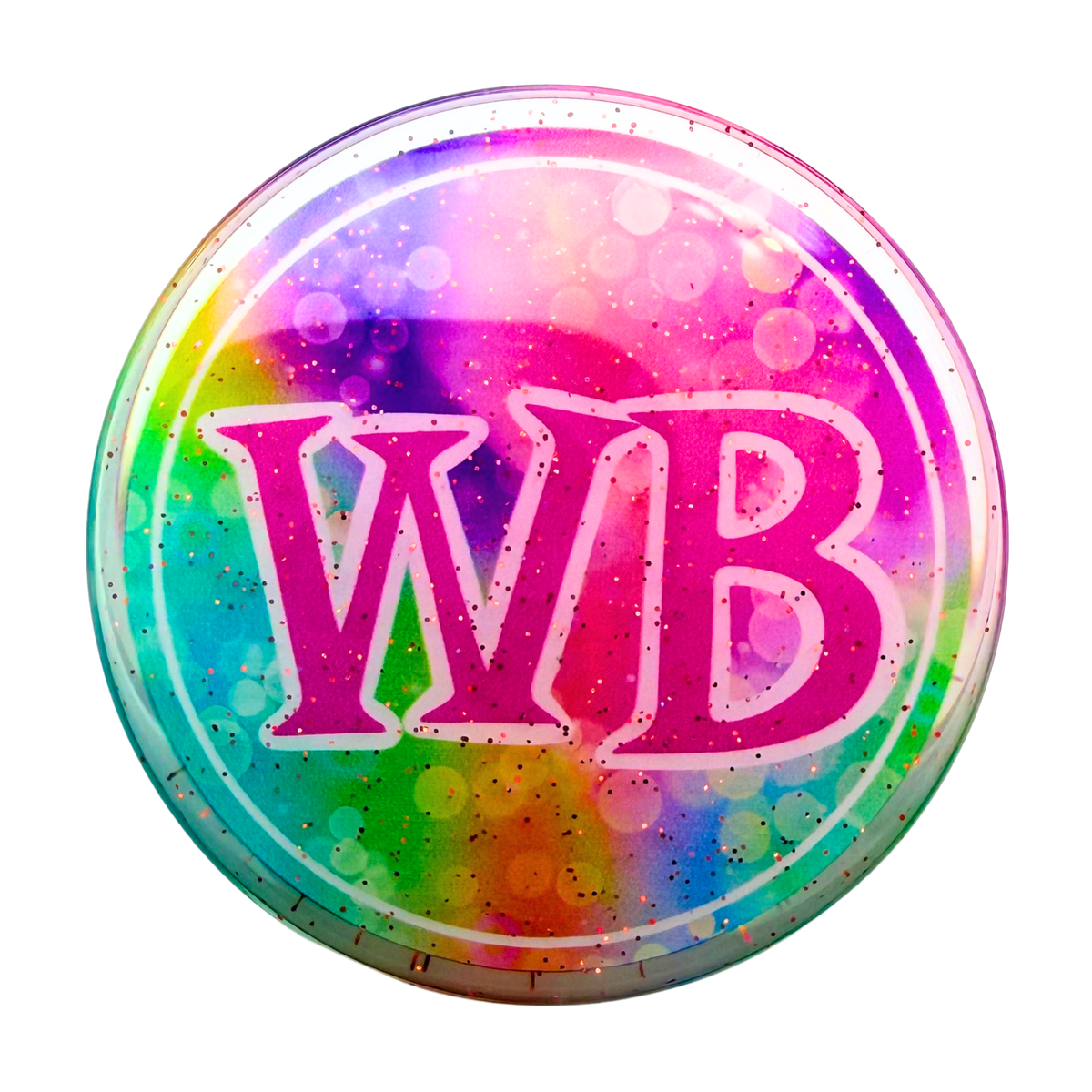 Acrylic Page Clip with Glitter Overlay by Wook Books